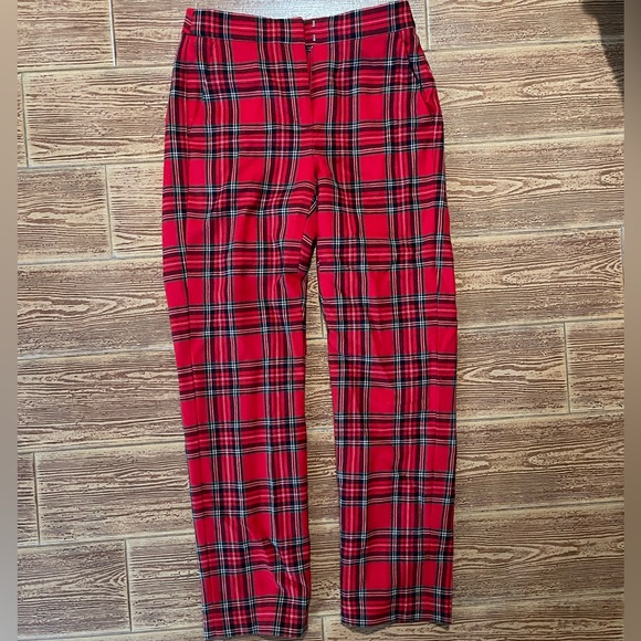 J. Crew Pants - J. Crew Kate Tartan Vibrant Red Pants